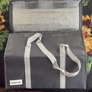 Gray Insulated Tote Bag